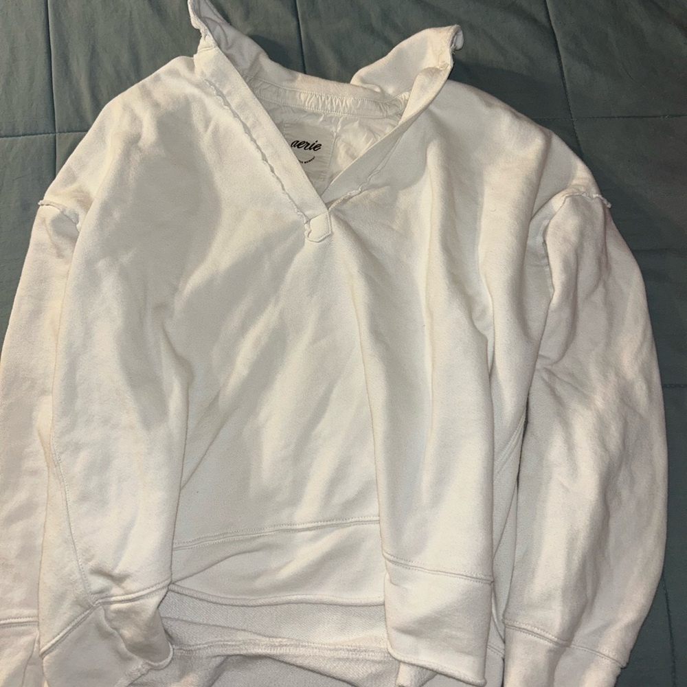 Aerie Classic White Sweatshirt